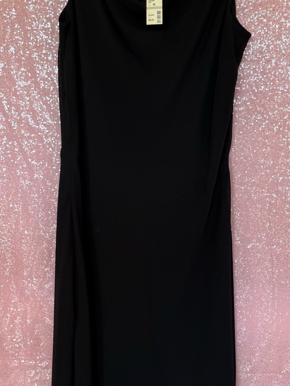 Lane Bryant Black Sleeveless Maxi Dress H8